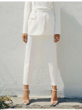 Dynamite Kendall slim side zip pants & matching blazer